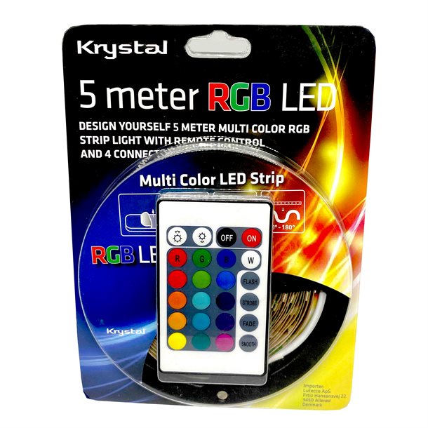 Frost Light LED bånd med farveskift og fjernbetjening - 5 meter Fro016195  